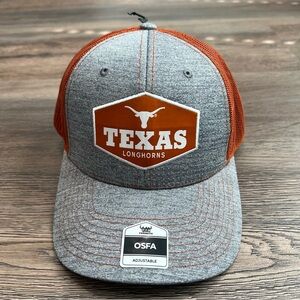 NWT Texas Longhorns Rodeo Trucker Hat Gray & Burnt Orange Snapback Adjustable